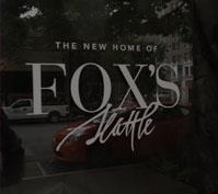 Photo of front door with Fox's logo