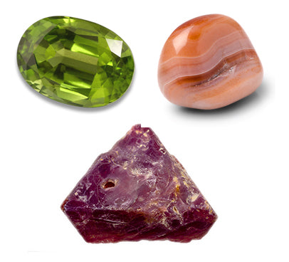 August's Birthstones: Peridot, Spinel, and Sardonyx