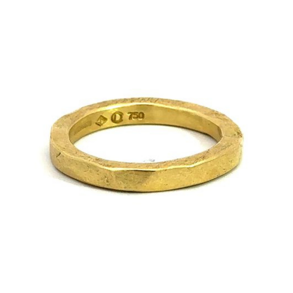 Todd Reed 18k yellow gold organic men's band ring