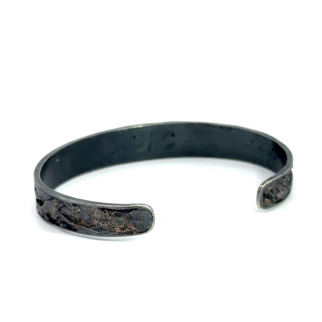 Todd Reed palladium and sterling silver organic men's cuff bracelet