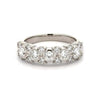 Suwa platinum anniversary style band with 17 round brilliant diamonds