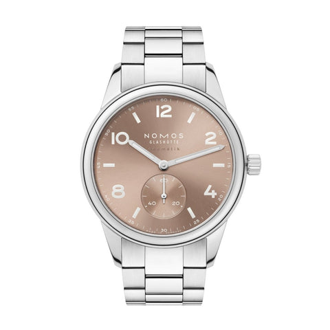 Nomos Club Sport Neomatik Ember Stainless Steel watch front ref. 762