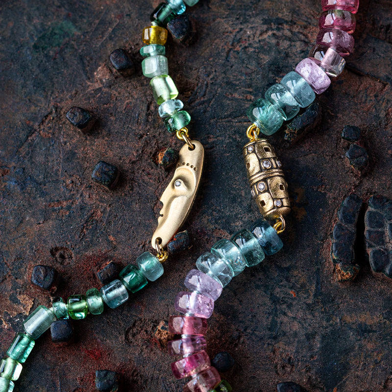 Alex Sepkus "The Big Sleep" Green Tourmaline Bracelet with Alex Sepkus "Little Windows" Tourmaline Bracelet