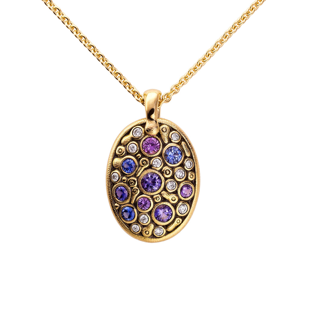 Alex Sepkus Diamond and Sapphire Constellation Pendant