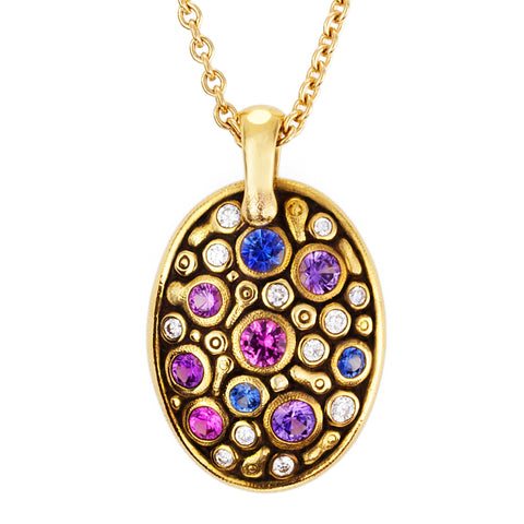 Alex Sepkus Diamond and Sapphire Constellation Pendant
