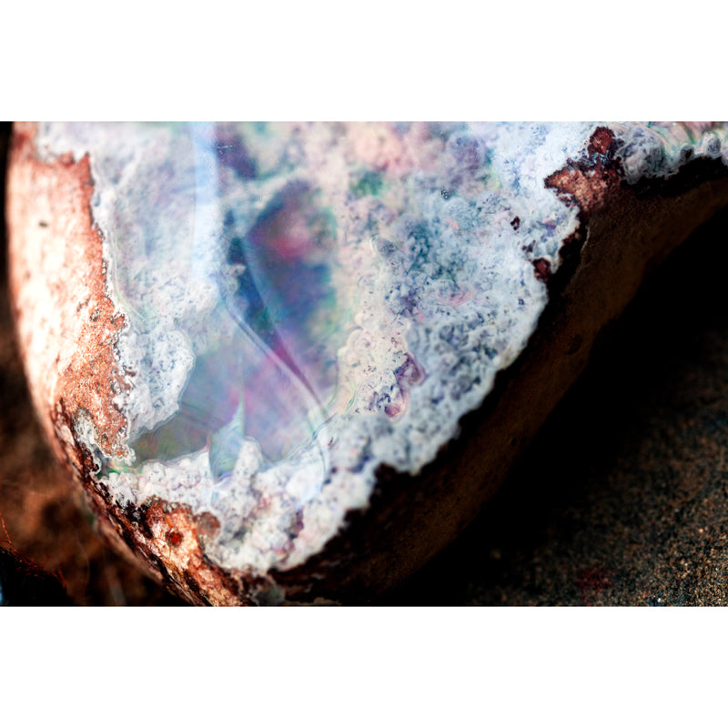 Alex Sepkus "Sticks and Stones" Mexican Matrix Opal Pendant close up
