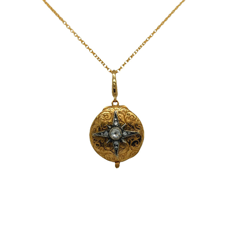 Arman Sarkisyan Rose Cut Diamond Star Locket