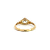 back side of Single Stone "Charlotte" old European diamond ring