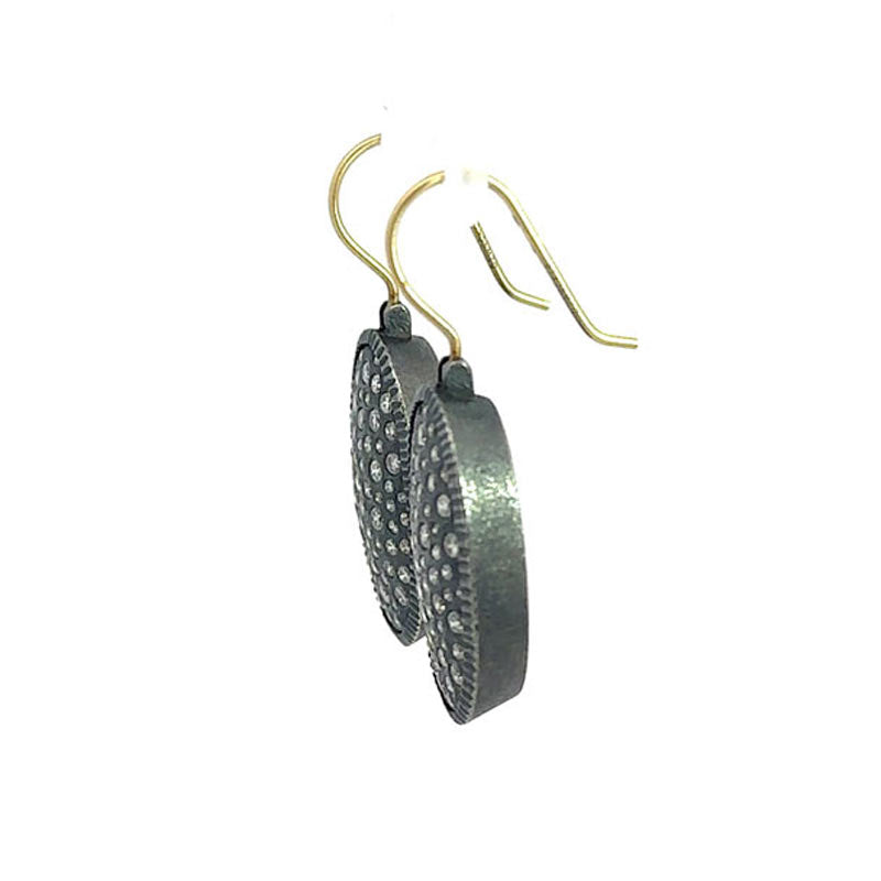 Todd Reed Silver Diamond Constellation Drop Earrings