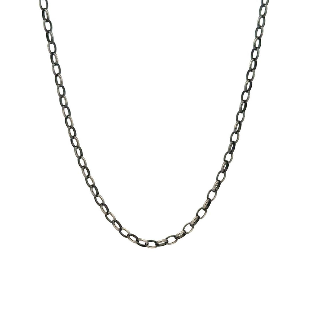 erica molinari sterling silver small oval chain link necklace