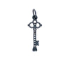 Erica Molinari Sterling Silver Diamond Ornate Key Charm