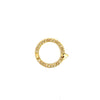 Erica Molinari 18K yellow gold large round champagne diamond charm holder named "sweet life" top side