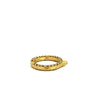 Erica Molinari 18K yellow gold large round champagne diamond charm holder named "sweet life" side profile