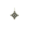 Erica Molinari sterling silver small flower charm with a dragonfly on the back