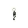 Erica Molinari sterling silver seahorse charm with 3 brilliant diamonds on each side
