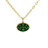 Erica Molinari 18K Gold Oval Vitreous Enamel "Octopus" Charm