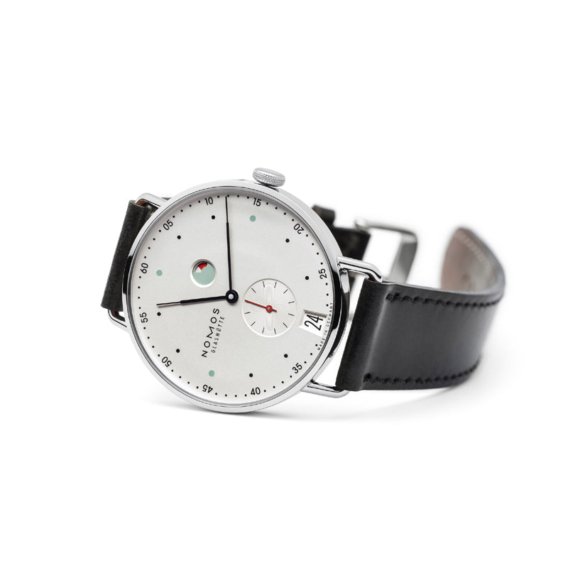 Nomos Metro Date Power Reserve Stainless Steel Ref. 1101