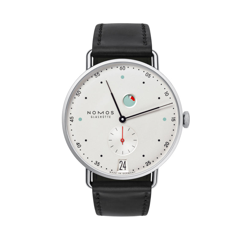 Nomos Metro Date Power Reserve Stainless Steel Ref. 1101