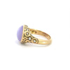R-134M "Circle Set" lavender jade and diamond ring