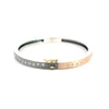 side angle of Rene Escobar 18k rose gold rene diamond bangle bracelet