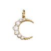 Sethi Couture 18k yellow gold white diamond moon charm