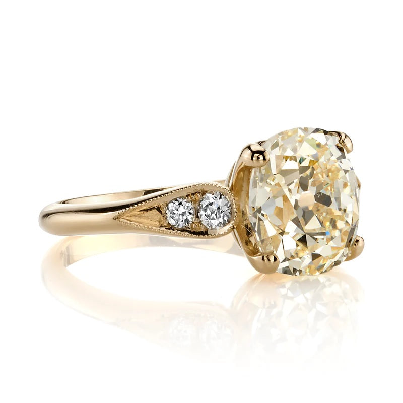 Single Stone "Amanda" Antique Cushion Diamond Ring