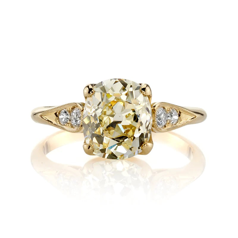 Single Stone "Amanda" Antique Cushion Diamond Ring