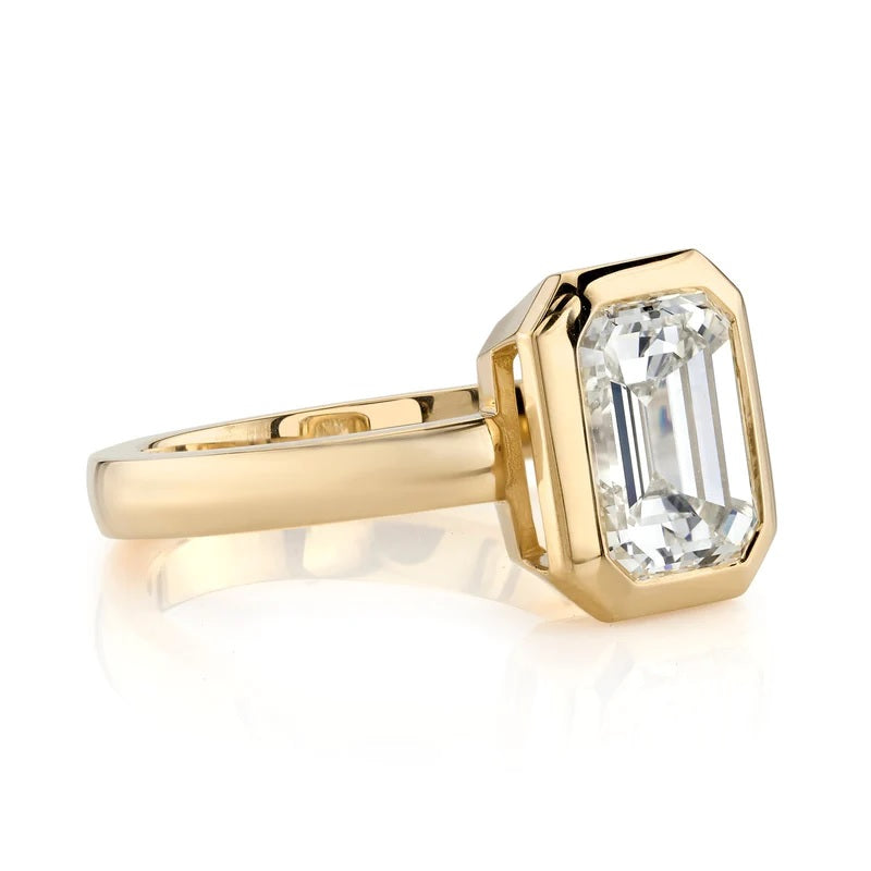 Single Stone "Rae" Emerald Cut Diamond Ring