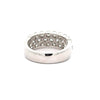 Suwa diamond and platinum wide ring