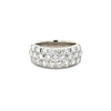 Suwa diamond and platinum wide band