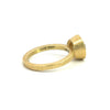 Todd Reed 18k yellow gold and diamond ring, back side of ring.