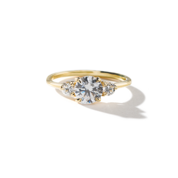 ILA 3 Diamond Engagement Ring 18K Yellow Gold