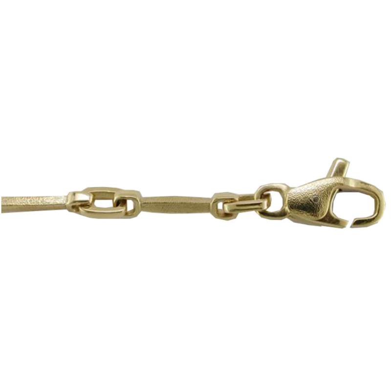 Alex Sepkus 18K yellow gold "Box" chain with lobster clasp featuring one diamond