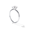 ILA Solitaire Oval Diamond Engagement Ring 18K White Gold or Platinum