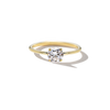 ILA Pixie Round Diamond Engagement Ring 18K Yellow Gold