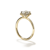 ILA Halo Emerald Cut Diamond Engagement Ring 18K Yellow Gold