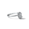 ILA Halo Oval Diamond Engagement Ring 18K White Gold or Platinum