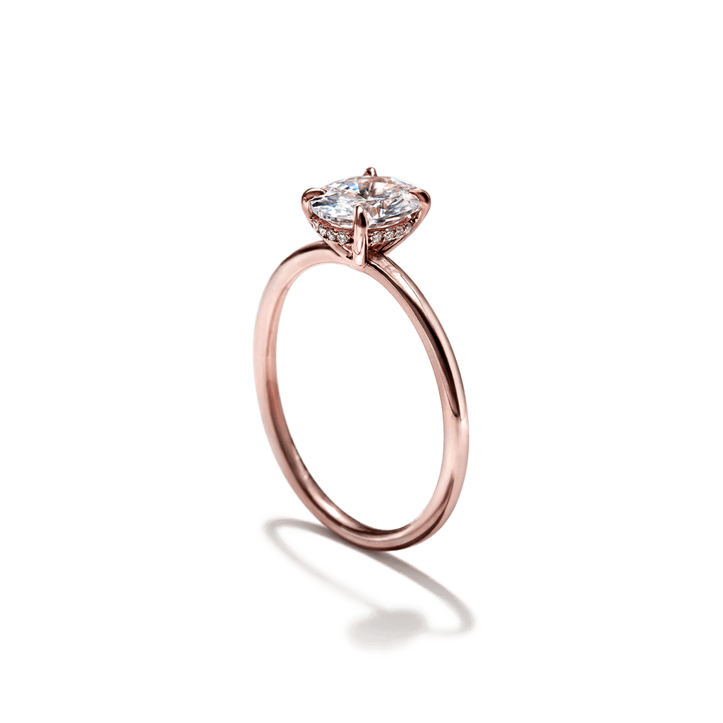 ILA Pixie Oval Diamond Engagement Ring 18K Rose Gold