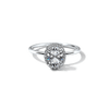 ILA Halo Oval Diamond Engagement Ring 18K White Gold or Platinum