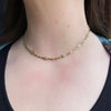 Alex Sepkus 18K Yellow Gold and Diamond "Path" Necklace on model