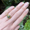 Alex Sepkus Blue-Green Tourmaline "Lagoon" Ring on hand