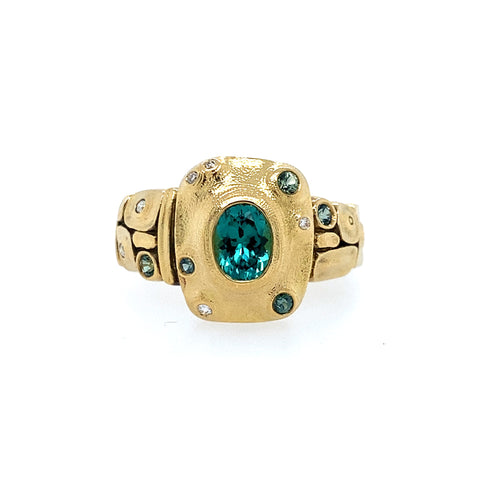 Alex Sepkus Blue-Green Tourmaline "Lagoon" Ring