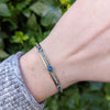 Arman Sarkisyan Aquamarine and Diamond Cuff Bracelet on wrist