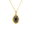 Arman Sarkisyan Oval Indicolite Sunburst Locket