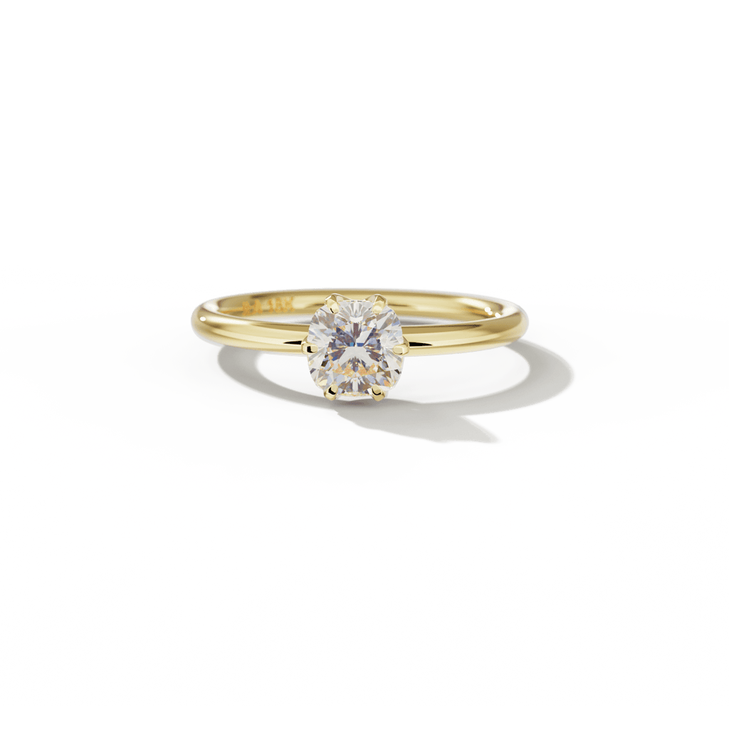 ILA Chispa Cushion Diamond Engagement Ring 18K Yellow Gold