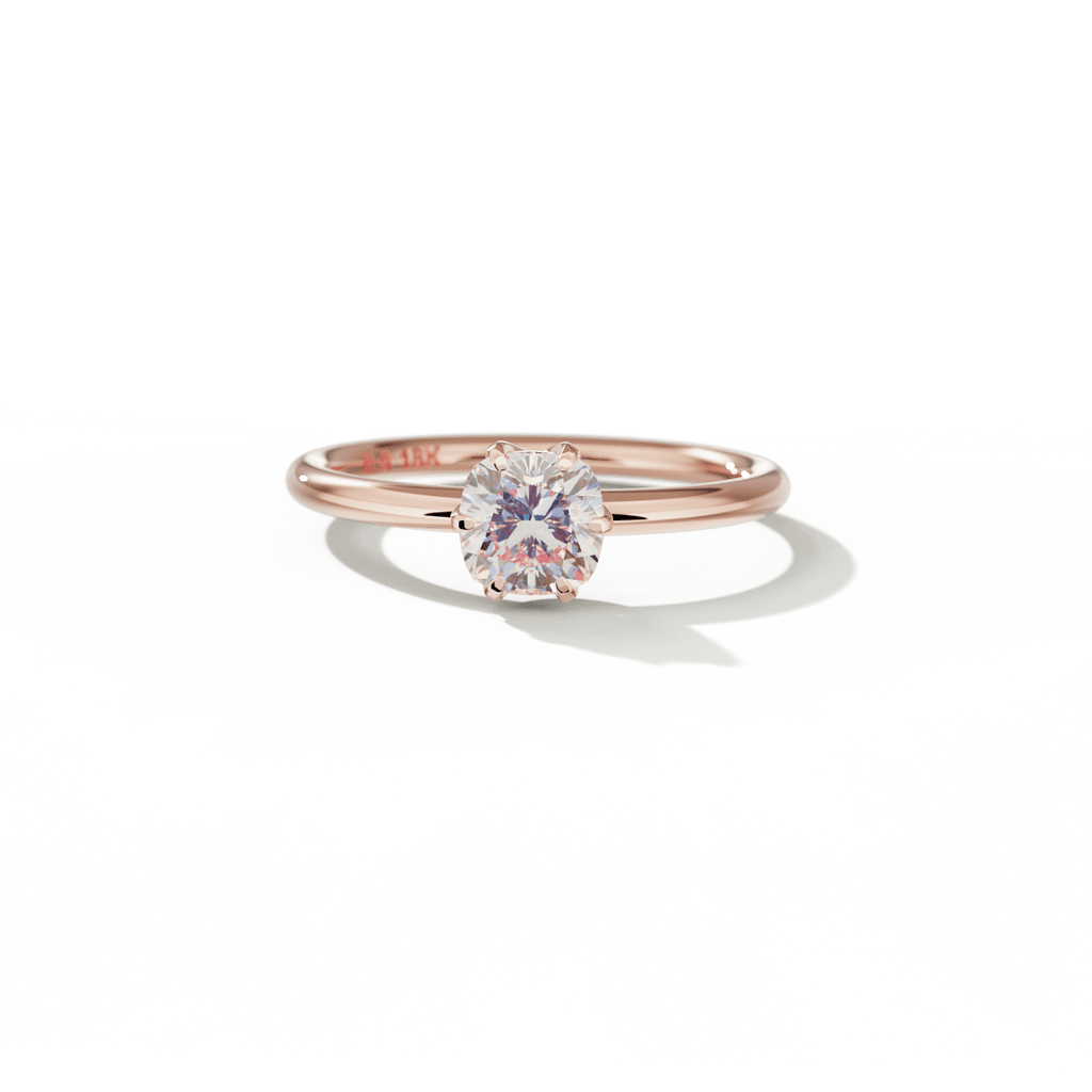 ILA Chispa Cushion Diamond Engagement Ring 18K Rose Gold