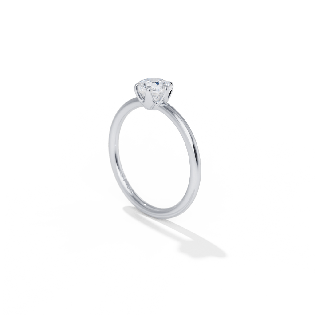 ILA Chispa Cushion Diamond Engagement Ring 18K White Gold or Platinum
