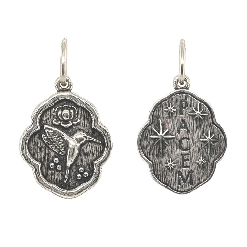 Erica Molinarri Sterling Silver Baby Hummingbird + Stars Charm
