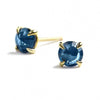 ILA 14KY Clarence Blue Sapphire Stud Earrings