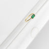 14K yellow gold Karina emerald and diamond ring